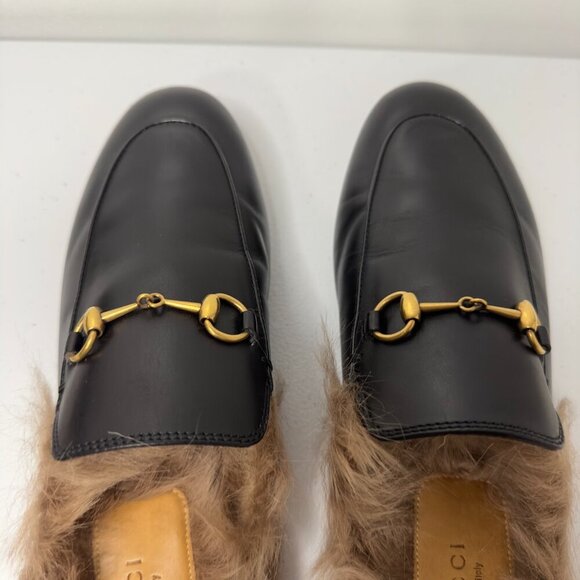 Gucci Princetown Fur Mules - Picture 10 of 16